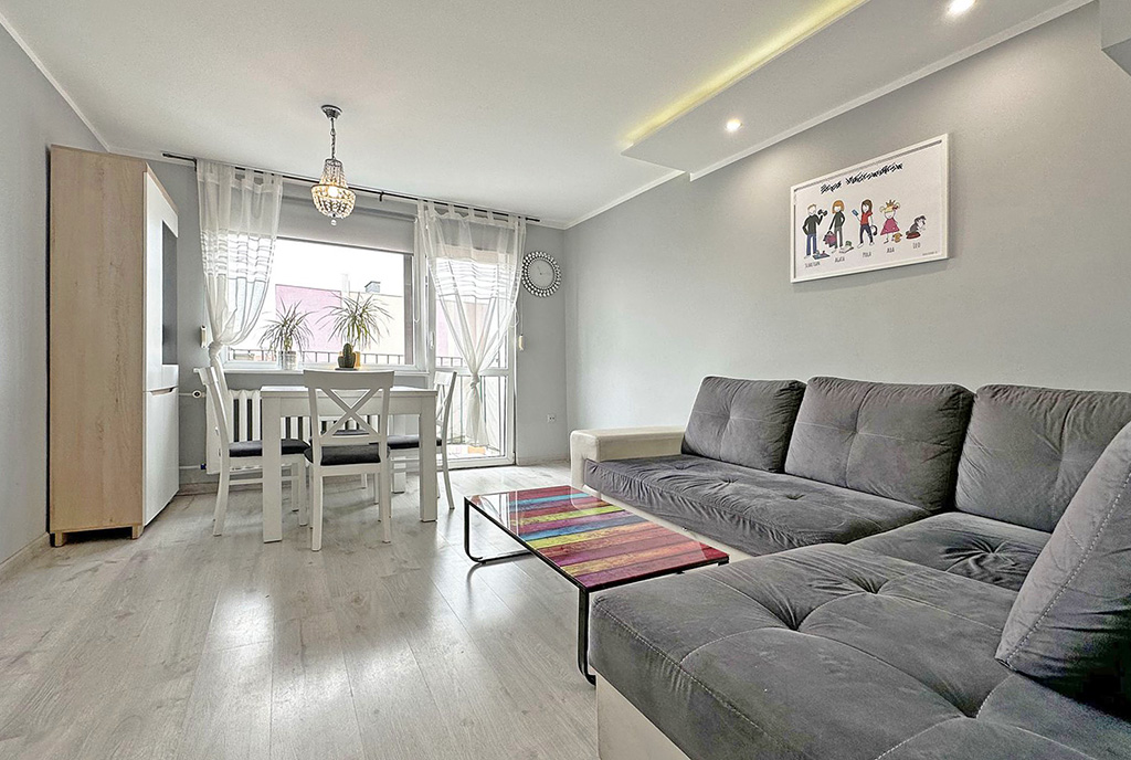 fragment salonu w luksusowym apartamencie na sprzedaż Poznań (okolice)