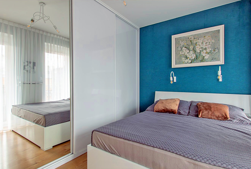prywatna sypialnia w ekskluzywnym apartamencie na sprzedaż Poznań