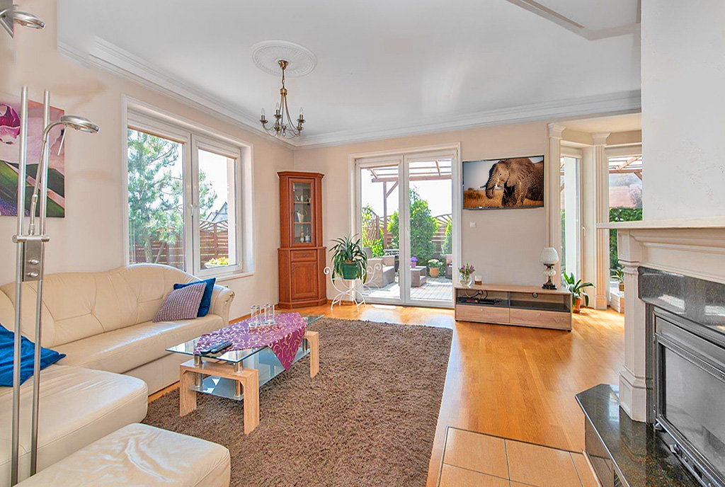 stylowe wnętrze ekskluzywnej willi na sprzedaż Gdynia (okolice)