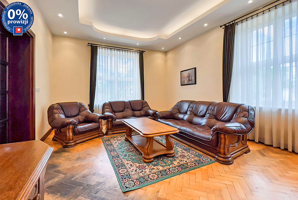 elegancki pokój gościnny w luksusowej willi na sprzedaż Katowice (okolice)