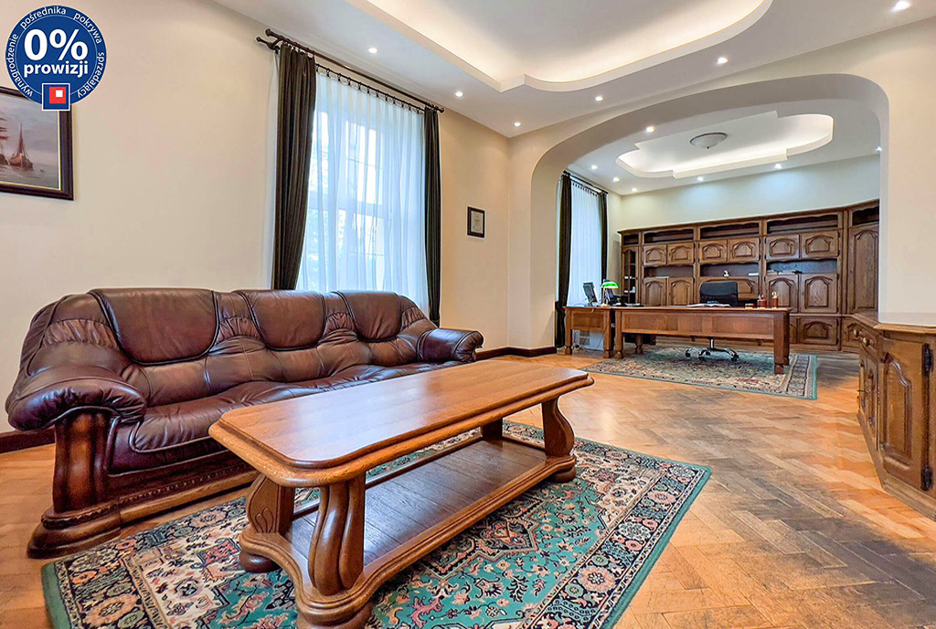 fragment salonu w luksusowej willi na sprzedaż Katowice (okolice)