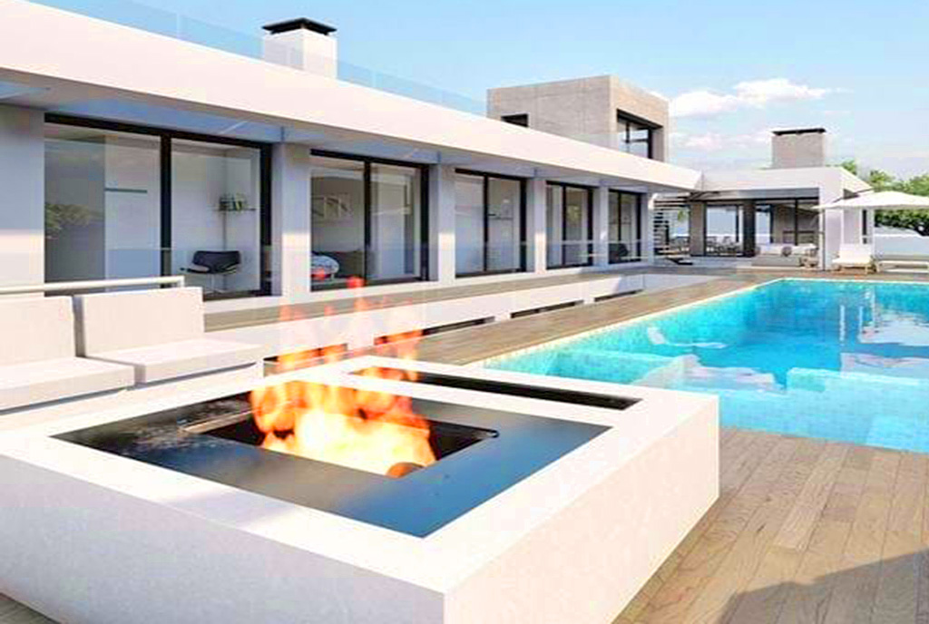basen przed ekskluzywną willą do sprzedaży Hiszpania