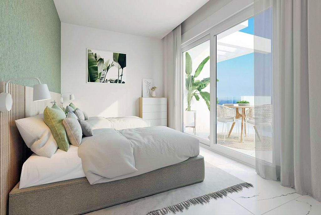 prywatna sypialnia w luksusowym apartamencie do sprzedaży Hiszpania (Casares)