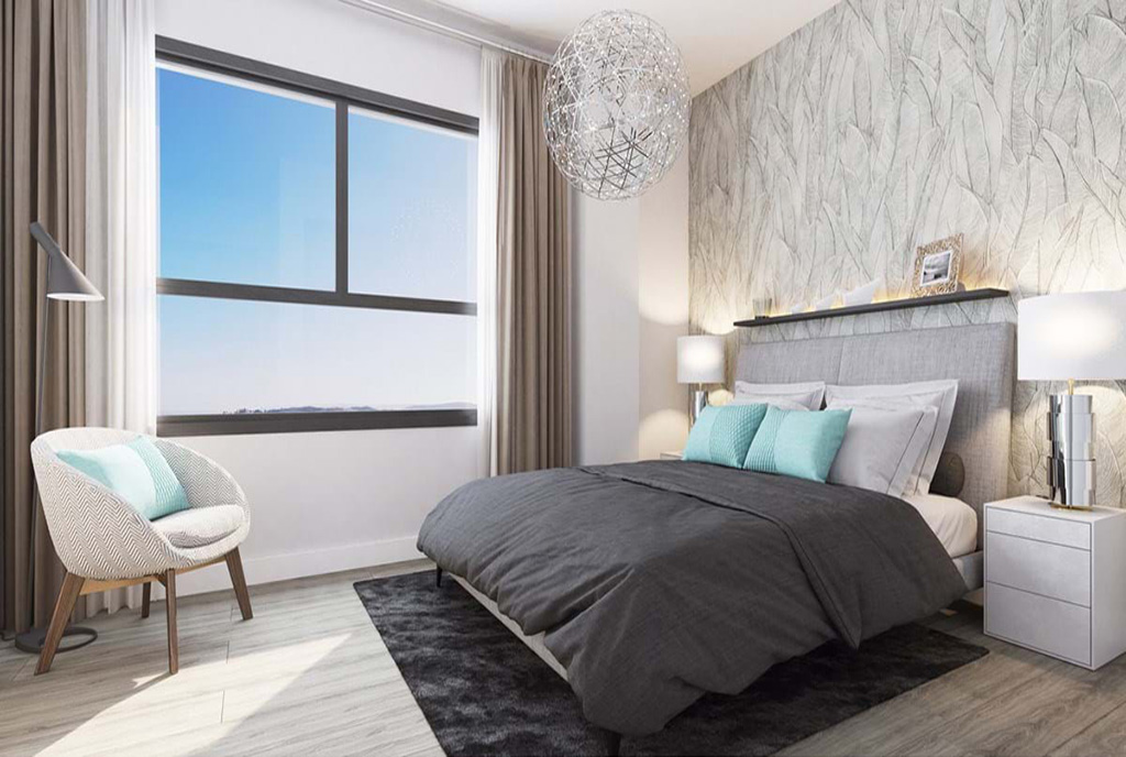 imponująca sypialnia w ekskluzywnym apartamencie na sprzedaż Hiszpania (Estepona)