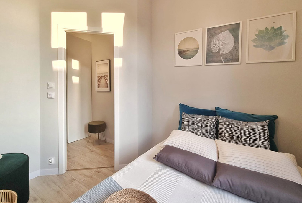komfortowa sypialnia w luksusowym apartamencie do sprzedaży Kalisz
