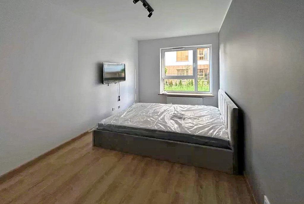 elegancka sypialnia w ekskluzywnym apartamencie na wynajem Częstochowa
