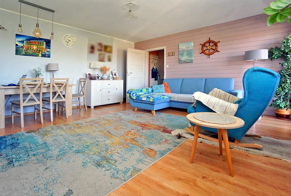 reprezentacyjny pokój dzienny w luksusowym apartamencie na sprzedaż Piotrków Trybunalski