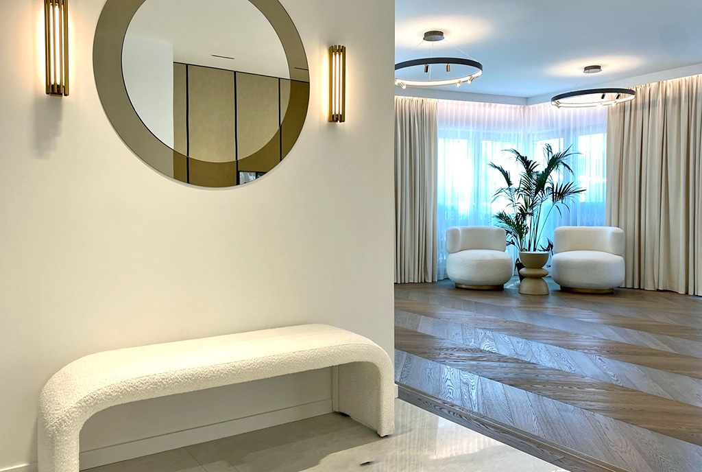 nowoczesne wnętrze luksusowego apartamentu na sprzedaż Warszawa