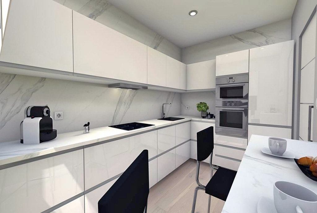 zabudowana kuchnia w luksusowej willi na sprzedaż Hiszpania (Fuengirola)