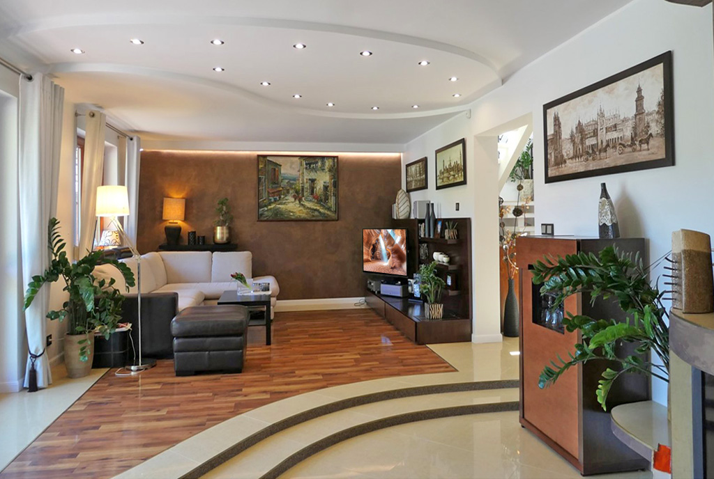 wytworne wnętrze luksusowej willi na sprzedaż Kwidzyn