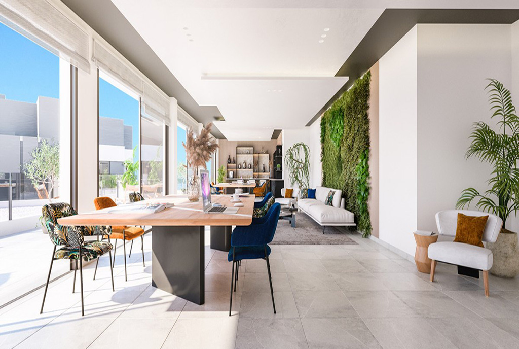 słoneczny salon w ekskluzywnym apartamencie do sprzedaży Hiszpania (Estepona)