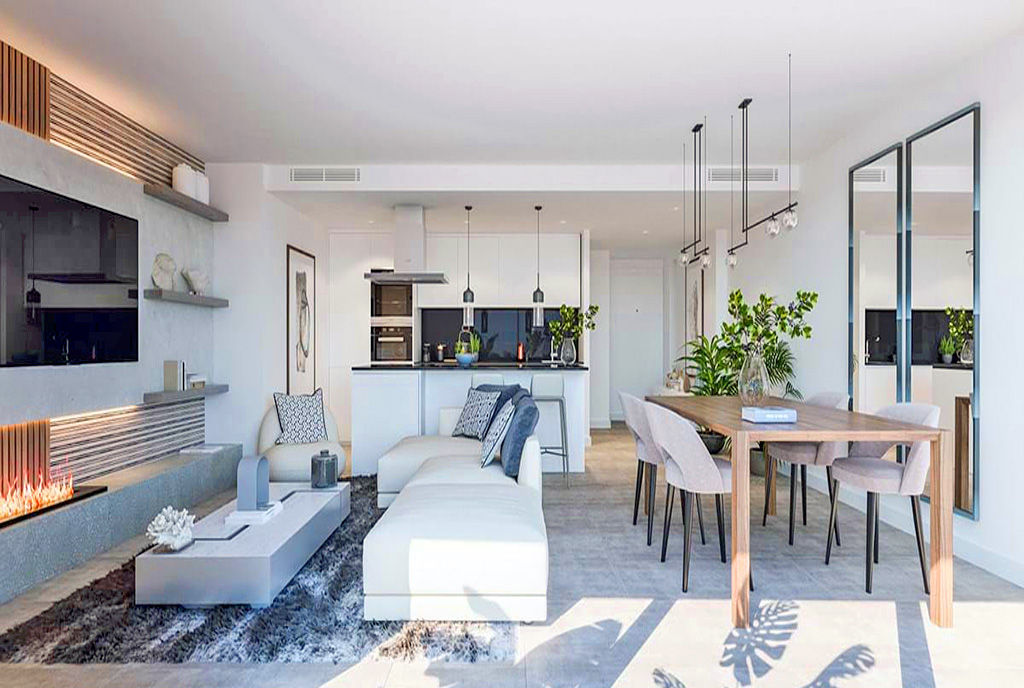 komfortowe wnętrze luksusowego apartamentu na sprzedaż Hiszpania (Estepona)