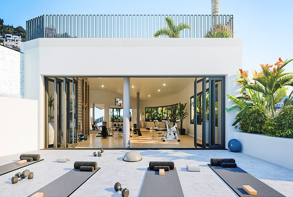 imponujący taras przy ekskluzywnym apartamencie na sprzedaż Hiszpania (Marbella)