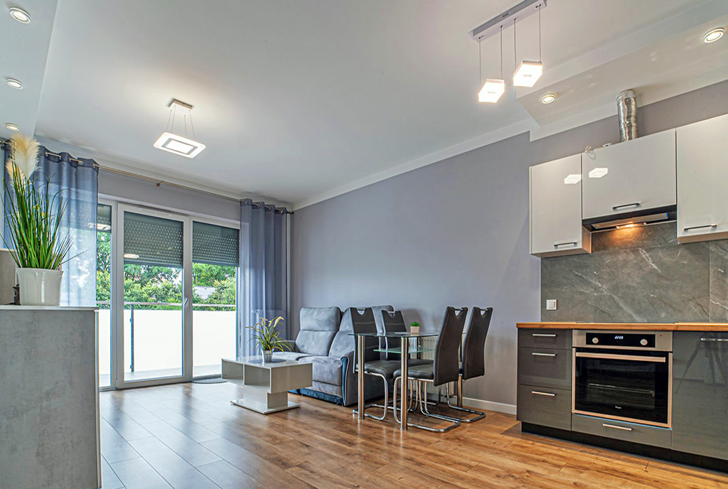 nowoczesne wnętrze ekskliuzywnego apartamentu do wynajęcia Bolesławiec