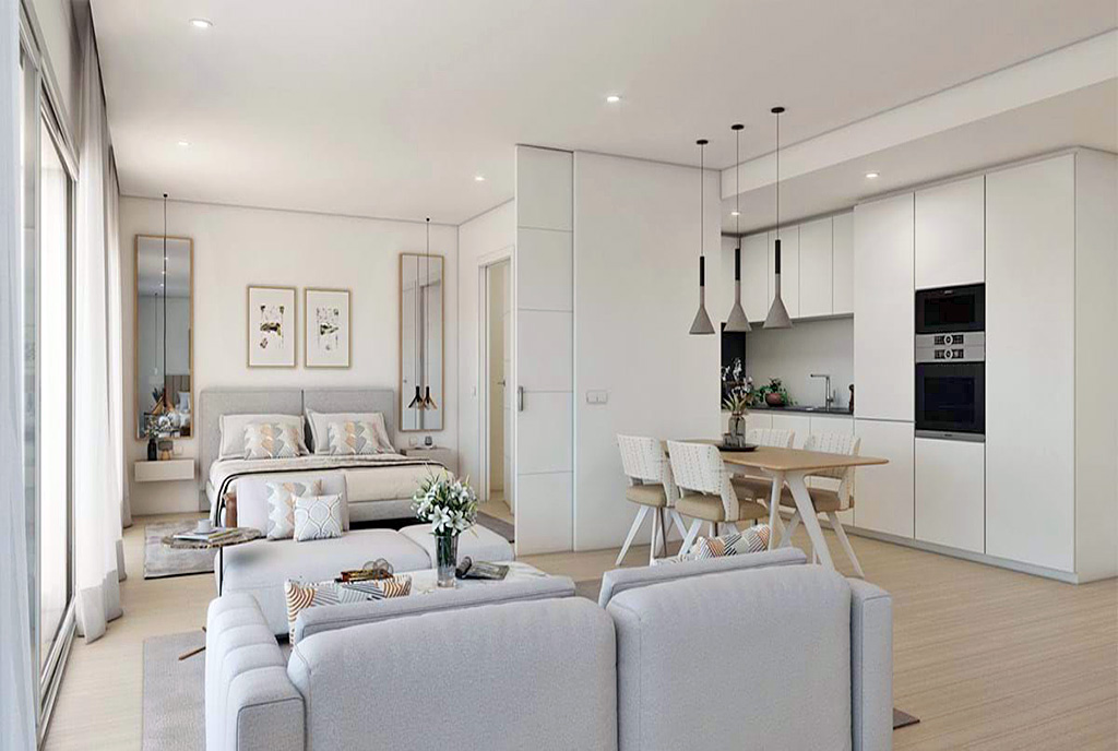 futurystyczne wnętrze ekskluzywnego apartamentu do sprzedaży Hiszpania (Casares)