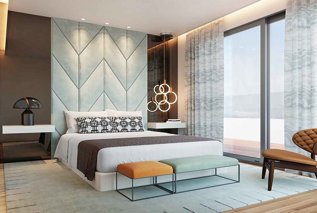 imponująca sypialnia w luksusowym apartamencie do sprzedaży Hiszpania (Fuengirola)