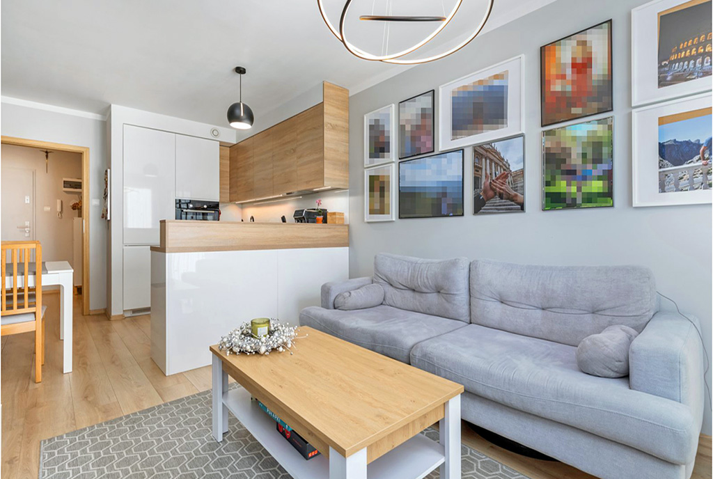 zaprojektowane zgodnie z najnowszymi trendami wnętrze luksusowego apartamentu na sprzedaż Szczecin