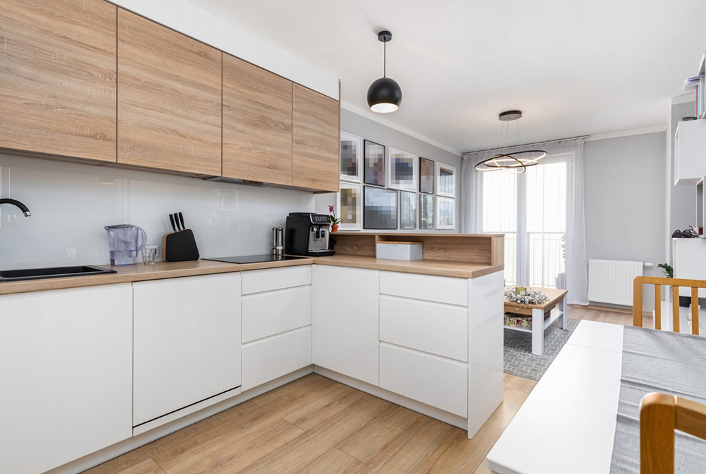 funkcjonalna kuchnia w ekskluzywnym apartamencie do sprzedaży Szczecin