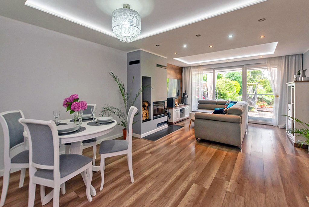 nowocześnie zaaranżowane wnętrze ekskluzywnej willi do sprzedaży Elbląg