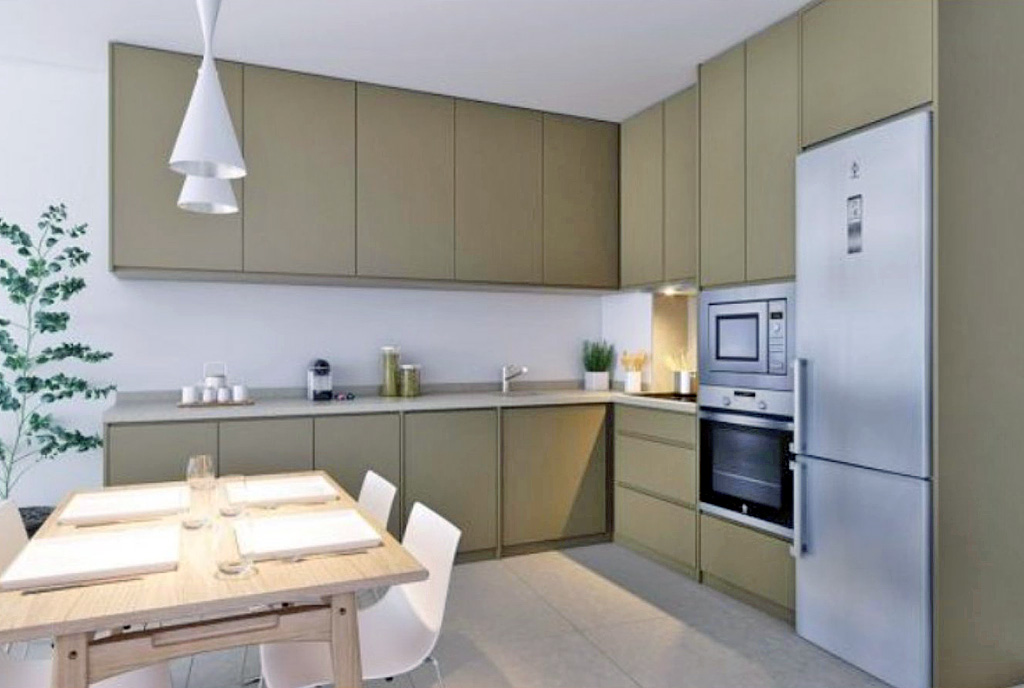 zabudowana kuchnia w luksusowym apartamencie na sprzedaż Hiszpania (Manilva, Estepona)