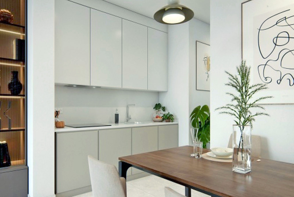 zabudowana kuchnia w luksusowym apartamencie na sprzedaż Hiszpania (Torreblanca, Fuengirola)