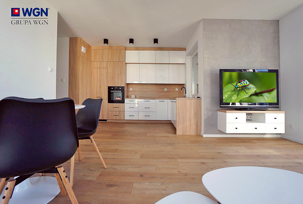 fragment salonu w luksusowym apartamencie do wynajmu Konin