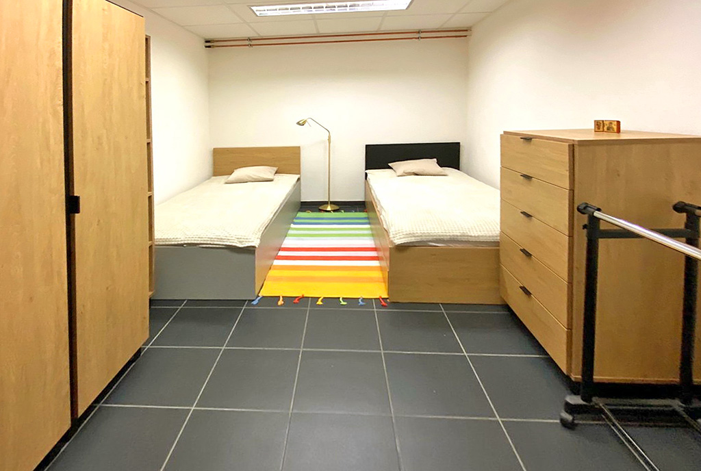widok na sypialnię w ekskluzywnym apartamencie na wynajem Szczecin