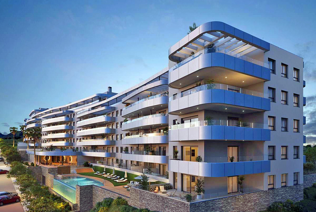 prestiżowy apartamentowiec, w którym znajduje się oferowany na sprzedaż ekskluzywny apartament Hiszpania (Torremolinos)