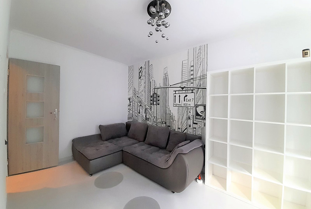 zbliżenie na salon w luksusowym apartamencie do wynajmu Legnica (okolice)