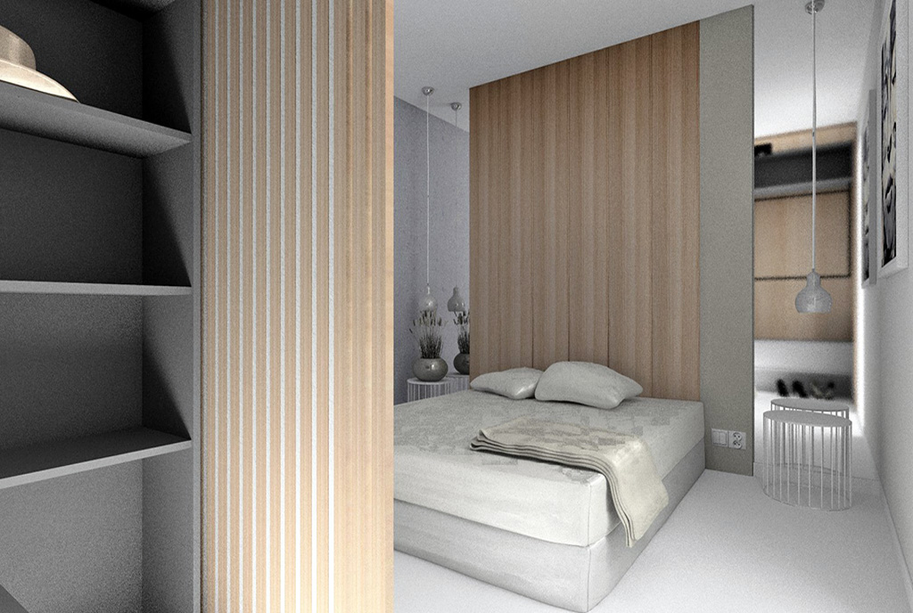 zaciszna sypialnia w ekskluzywnej willi na sprzedaż Rzeszów (okolice)