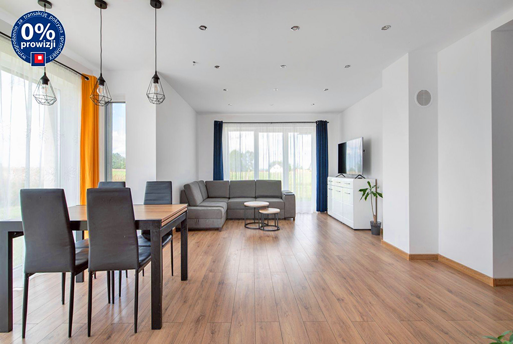 reprezentacyjny pokój dzienny w luksusowej willi do sprzedaży Gdynia (okolice)