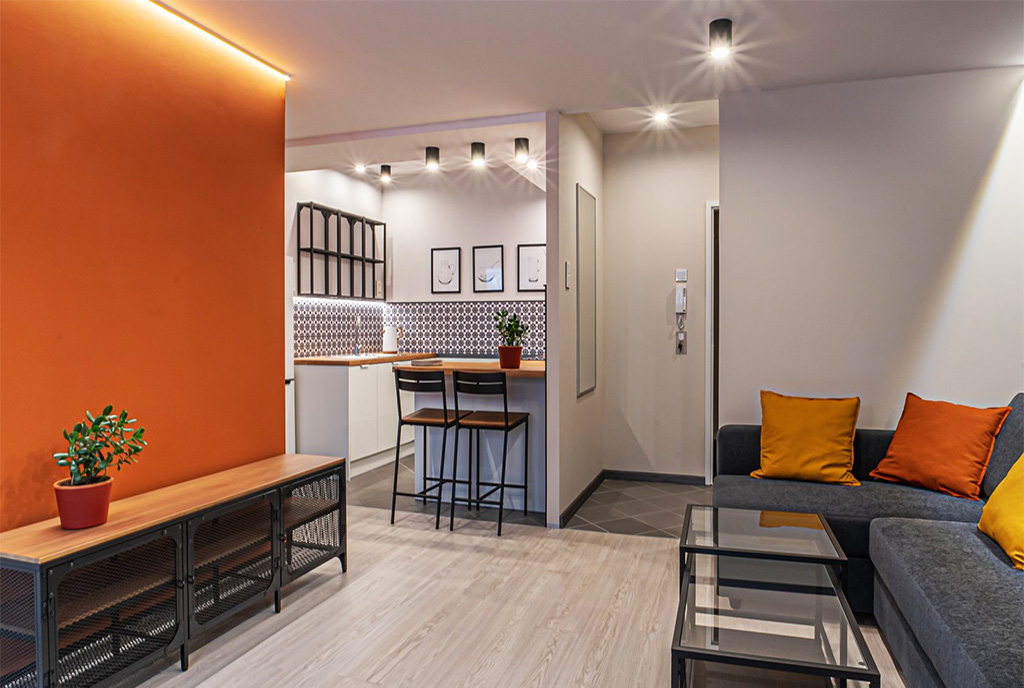 nowoczesne wnętrze ekskluzywnego apartamentu do wynajęcia Bolesławiec