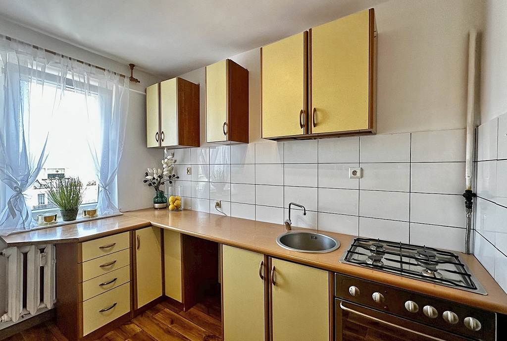 fragment kuchni w luksusowym apartamencie na wynajem Słupsk
