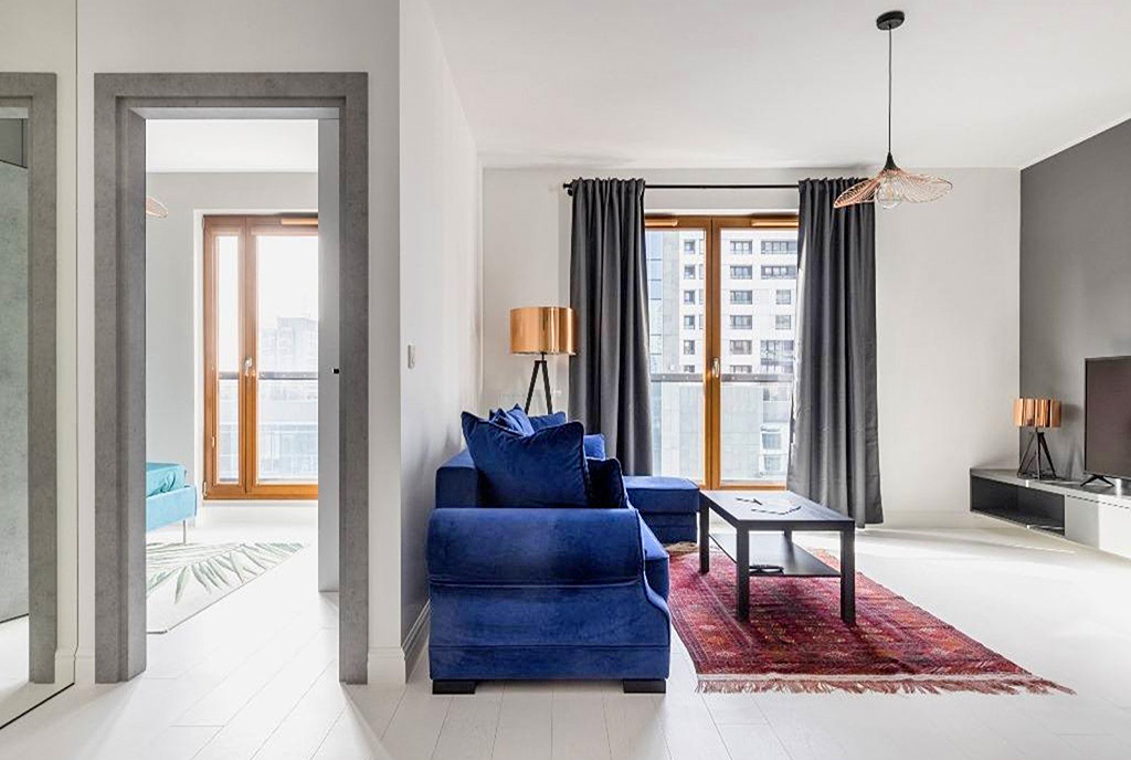 wytworne pomieszczenia ekskluzywnego apartamentu na wynajem Warszawa