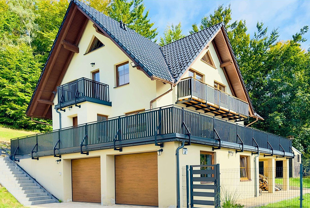 imponująca bryła ekskluzywnej willi do sprzedaży Bielsko-Biała (okolice)