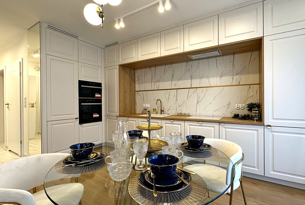 imponująca kuchnia w luksusowej willi na sprzedaż Wrocław (okolice)