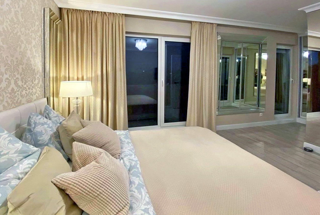 fantastyczna sypialnia w ekskluzywnej willi na wynajem Szczecin