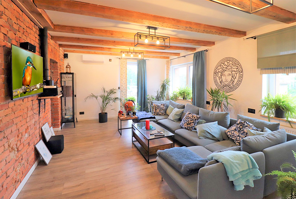 kameralne wnętrze ekskluzywnej willi do sprzedaży Bielsko-Biała (okolice)