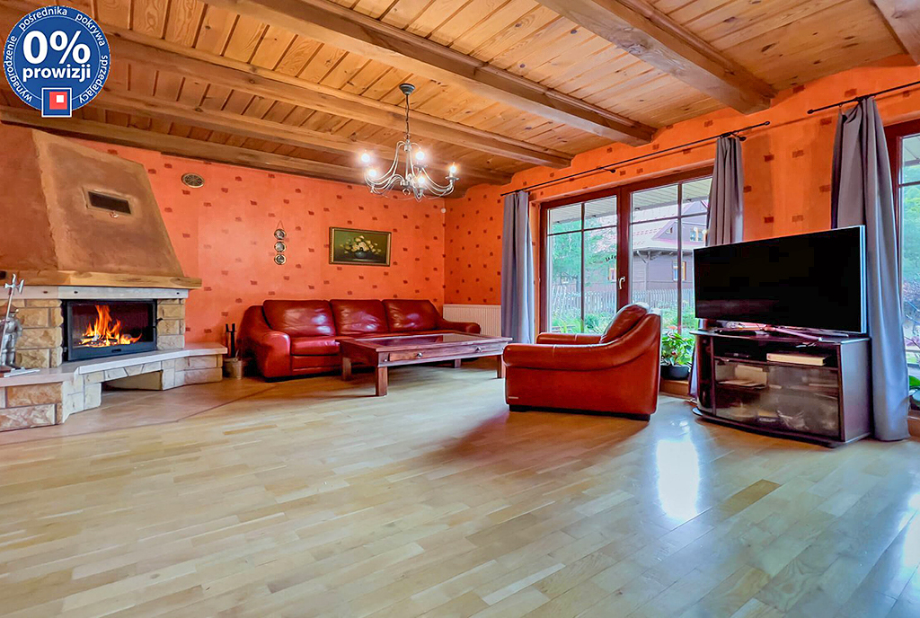 kameralny salon w luksusowej willi na sprzedaż Bielsko-Biała (okolice)