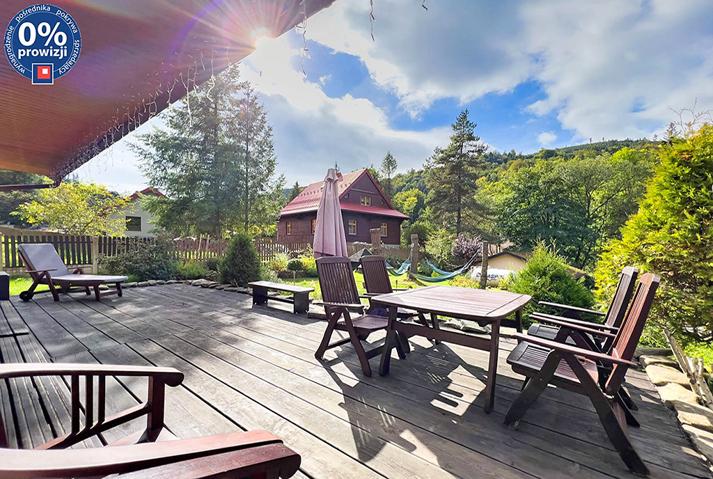 imponujących rozmiaró taras przy ekskluzywnej willi na sprzedaż Bielsko-Biała (okolice)