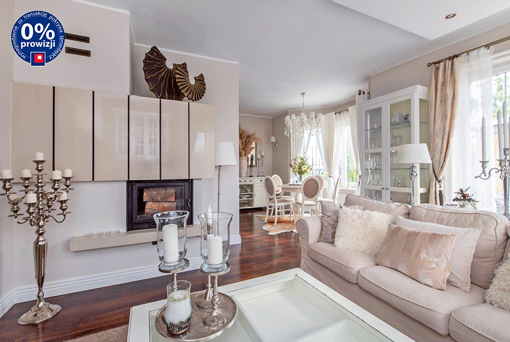 wytworny salon w ekskluzywnej willi do sprzedaży Gdańsk