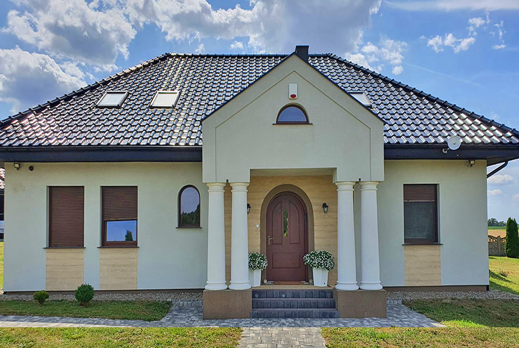 imponująca architektura ekskluzywnej willi do sprzedaży Ostrów Wielkopolski (okolice)