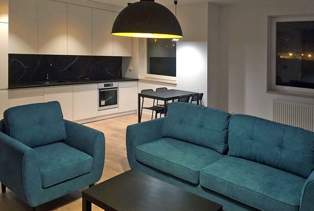 kameralny salon w ekskluzywnym apartamencie do sprzedaży Gdańsk