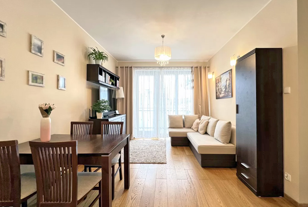 kameralny salon w ekskluzywnym apartamencie do sprzedaży Gdańsk