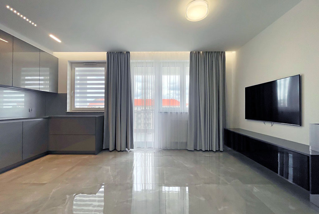 fragment salonu w luksusowym apartamencie na sprzedaż Gorzów Wielkopolski