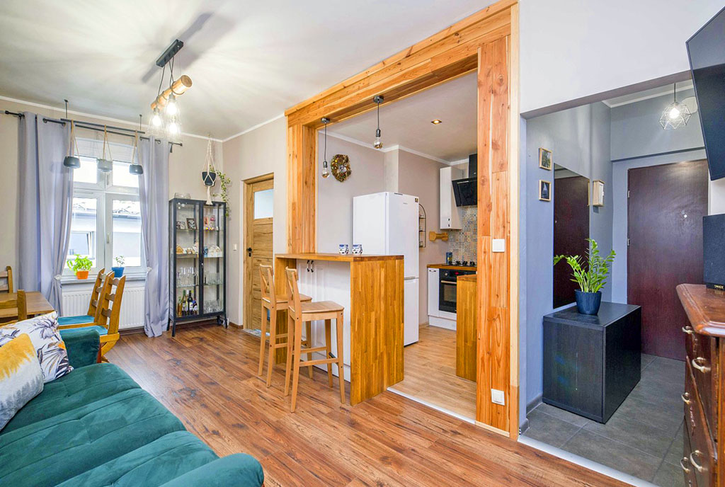 eleganckie wnętrze luksusowego apartamentu na sprzedaż Katowice (okolice)