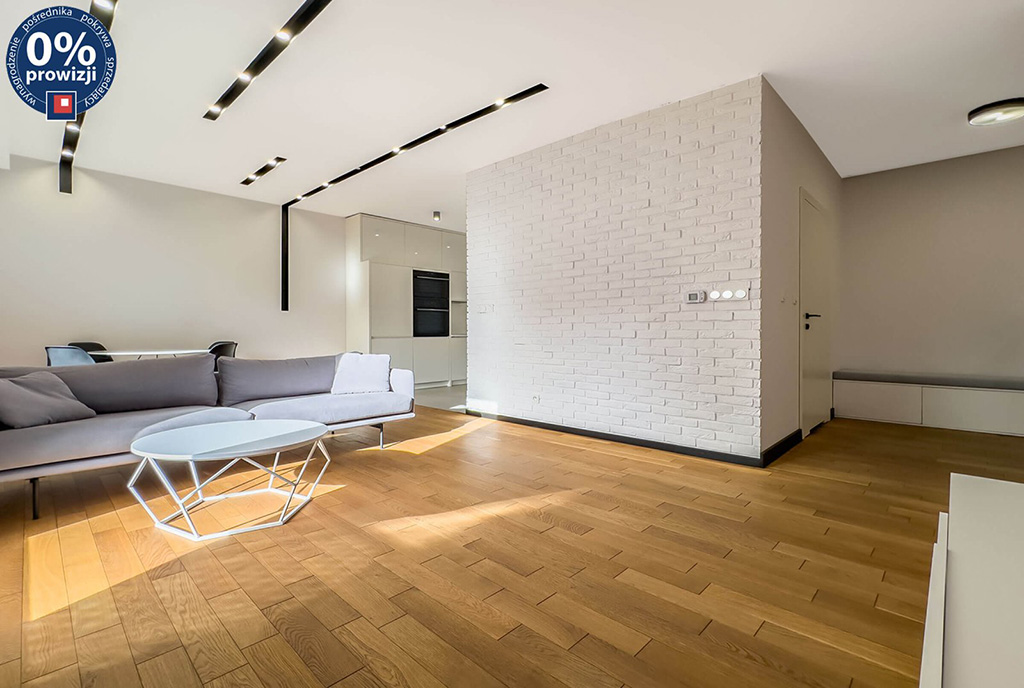druga strona pokoju dziennego luksusowego apartamentu na sprzedaż Katowice (okolice)