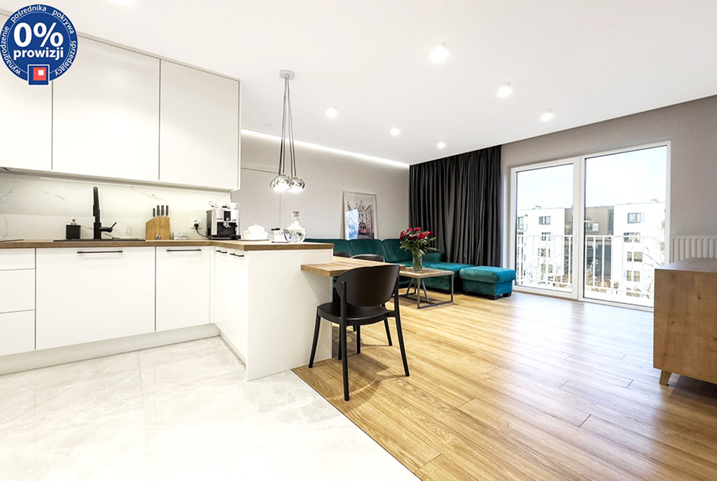 imponujący salon w ekskluzywnym apartamencie do sprzedaży Katowice (okolice)