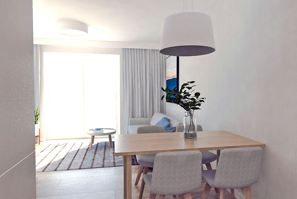 fragment salonu w luksusowym apartamencie na sprzedaż Gdańsk (okolice)