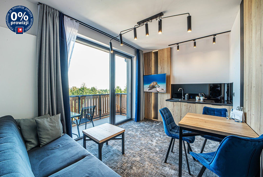 luksusowy salon w ekskluzywnym apartamencie na sprzedaż Szklarska Poręba